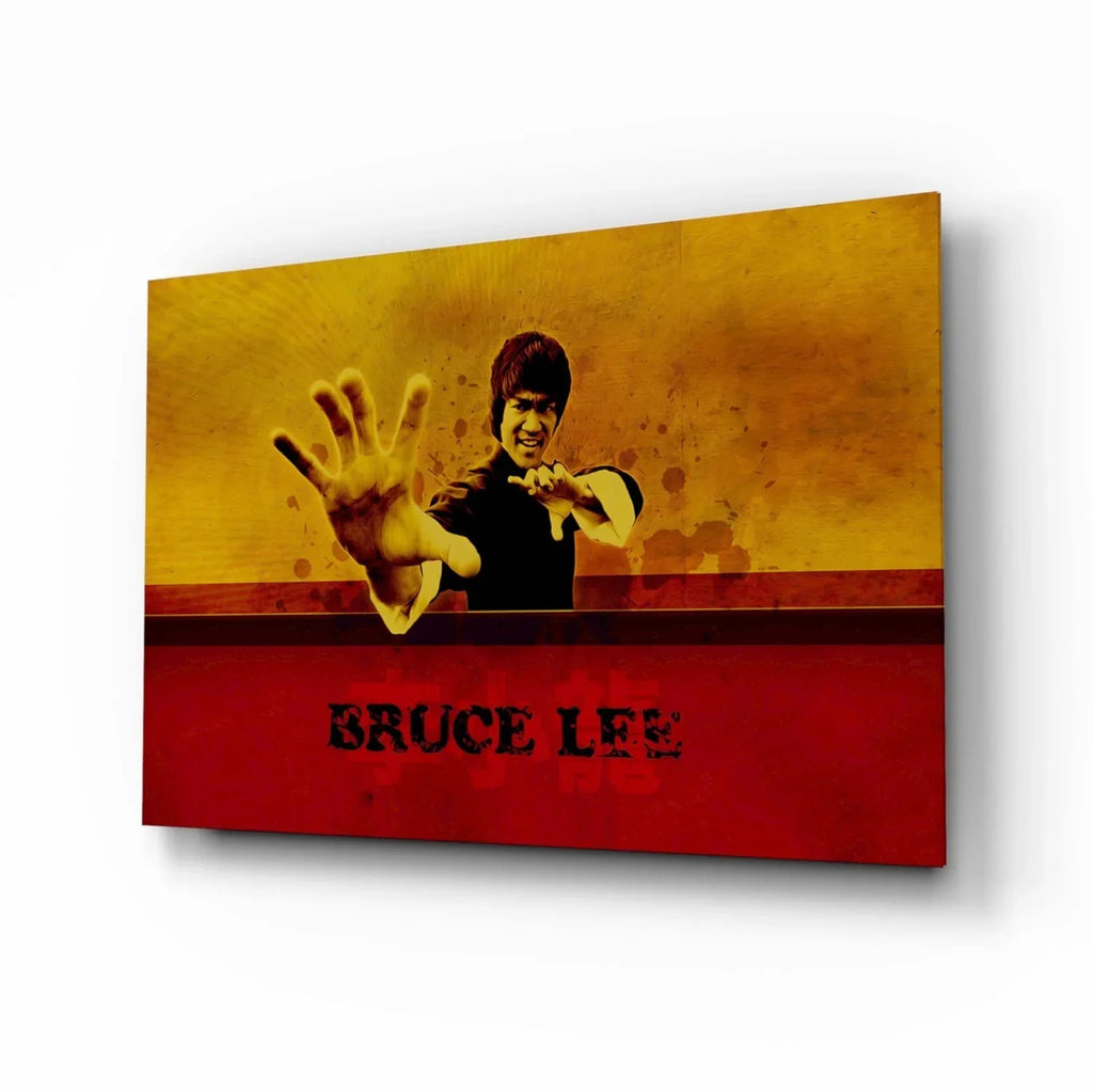 Bruce Lee Glass Wall Art - LUXARTDECO