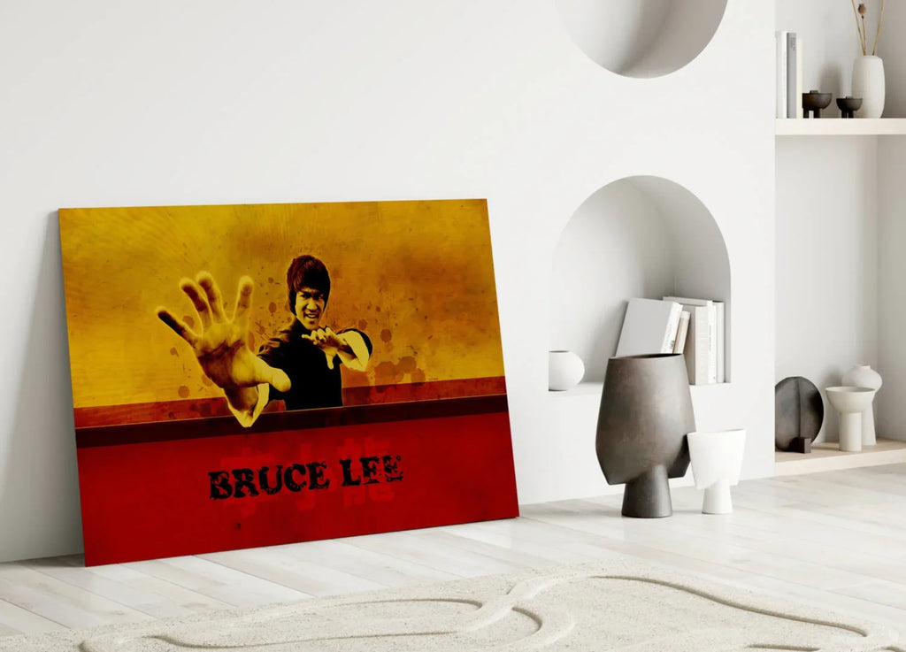 Bruce Lee Glass Wall Art - LUXARTDECO