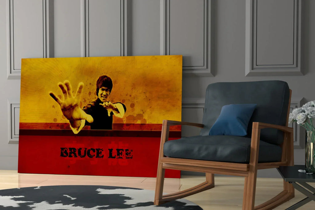 Bruce Lee Glass Wall Art - LUXARTDECO