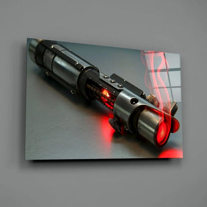 Light Saber Glass Wall Art - LUXARTDECO