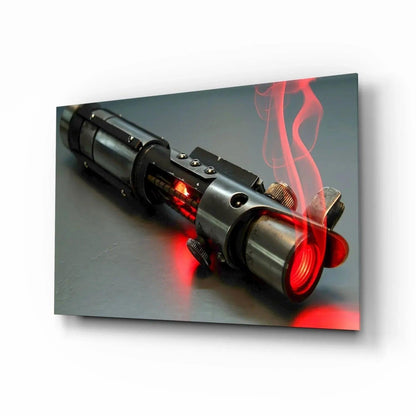 Light Saber Glass Wall Art - LUXARTDECO