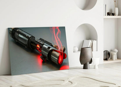 Light Saber Glass Wall Art - LUXARTDECO