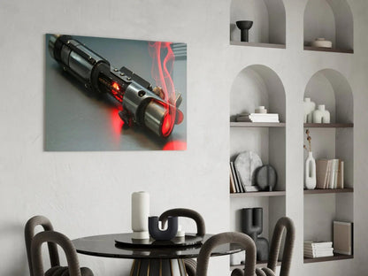 Light Saber Glass Wall Art - LUXARTDECO