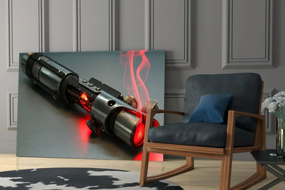 Light Saber Glass Wall Art - LUXARTDECO