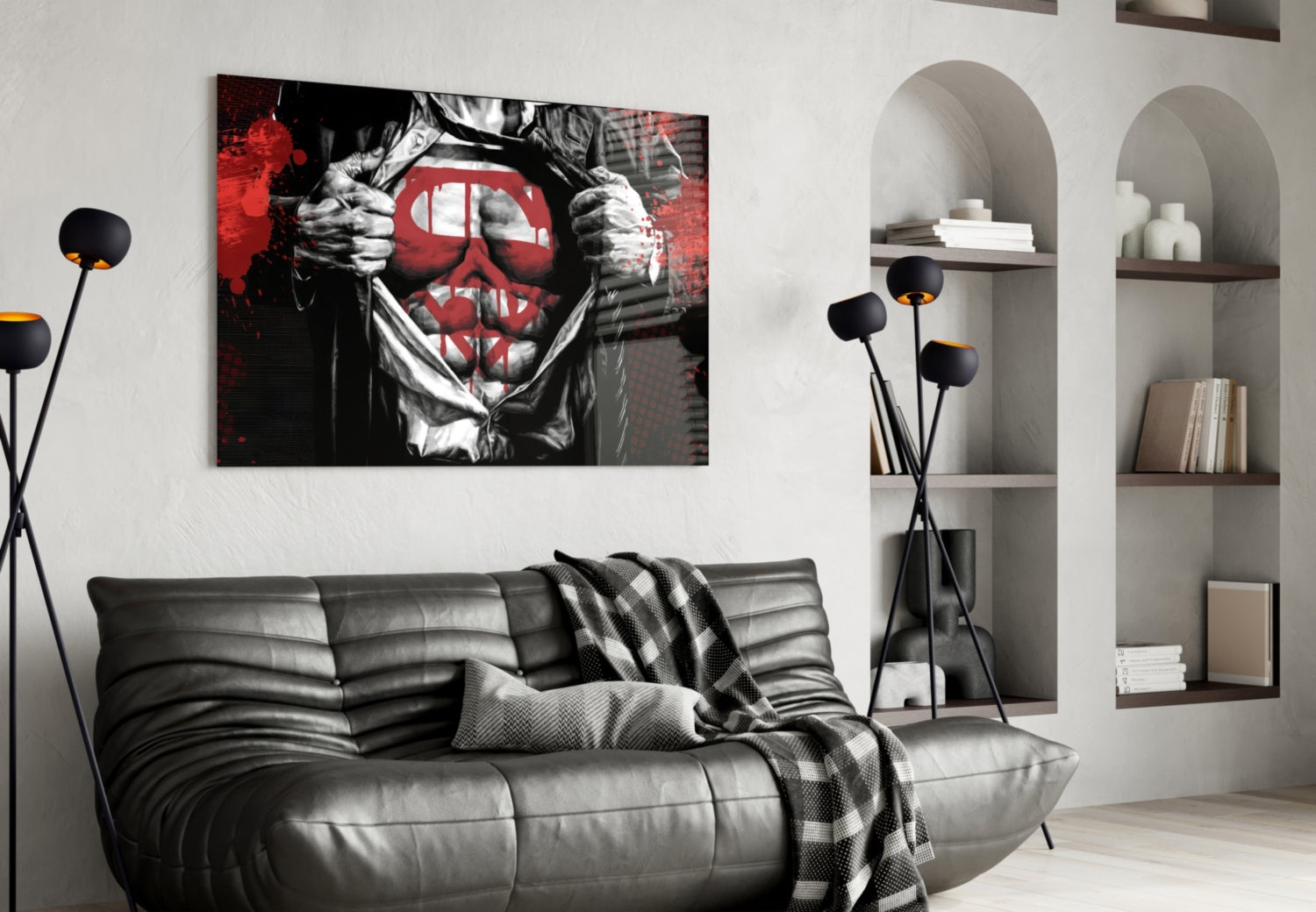 Superman Glass Wall Art