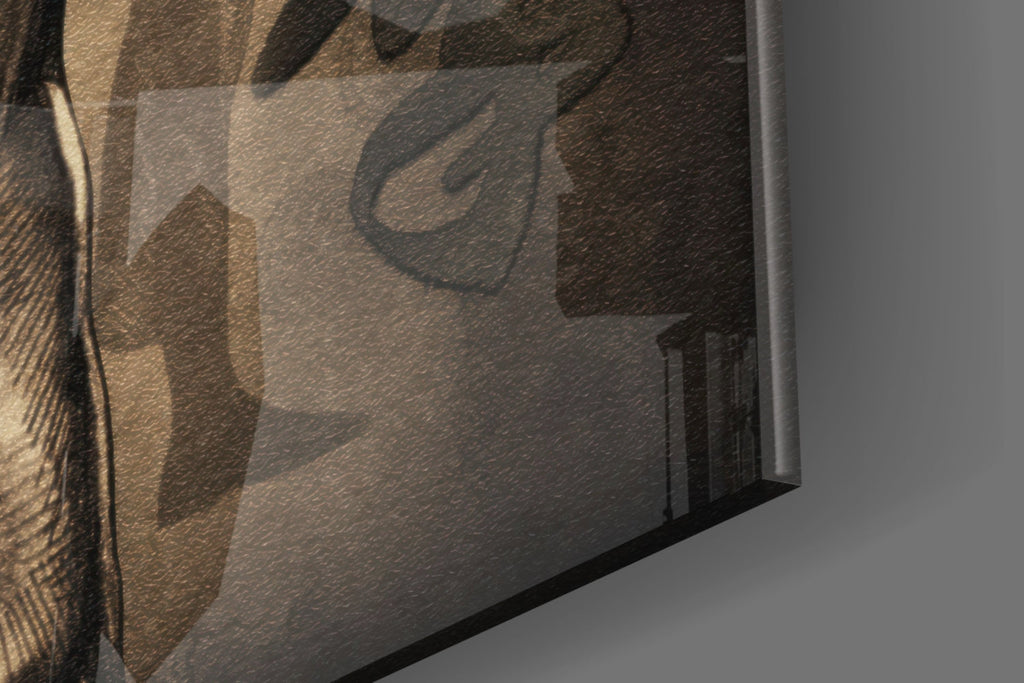 Bruce Lee Glass Wall Art