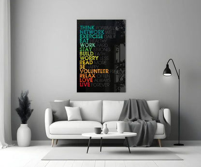 Advices Glass Wall Art - LUXARTDECO