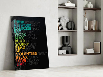 Advices Glass Wall Art - LUXARTDECO