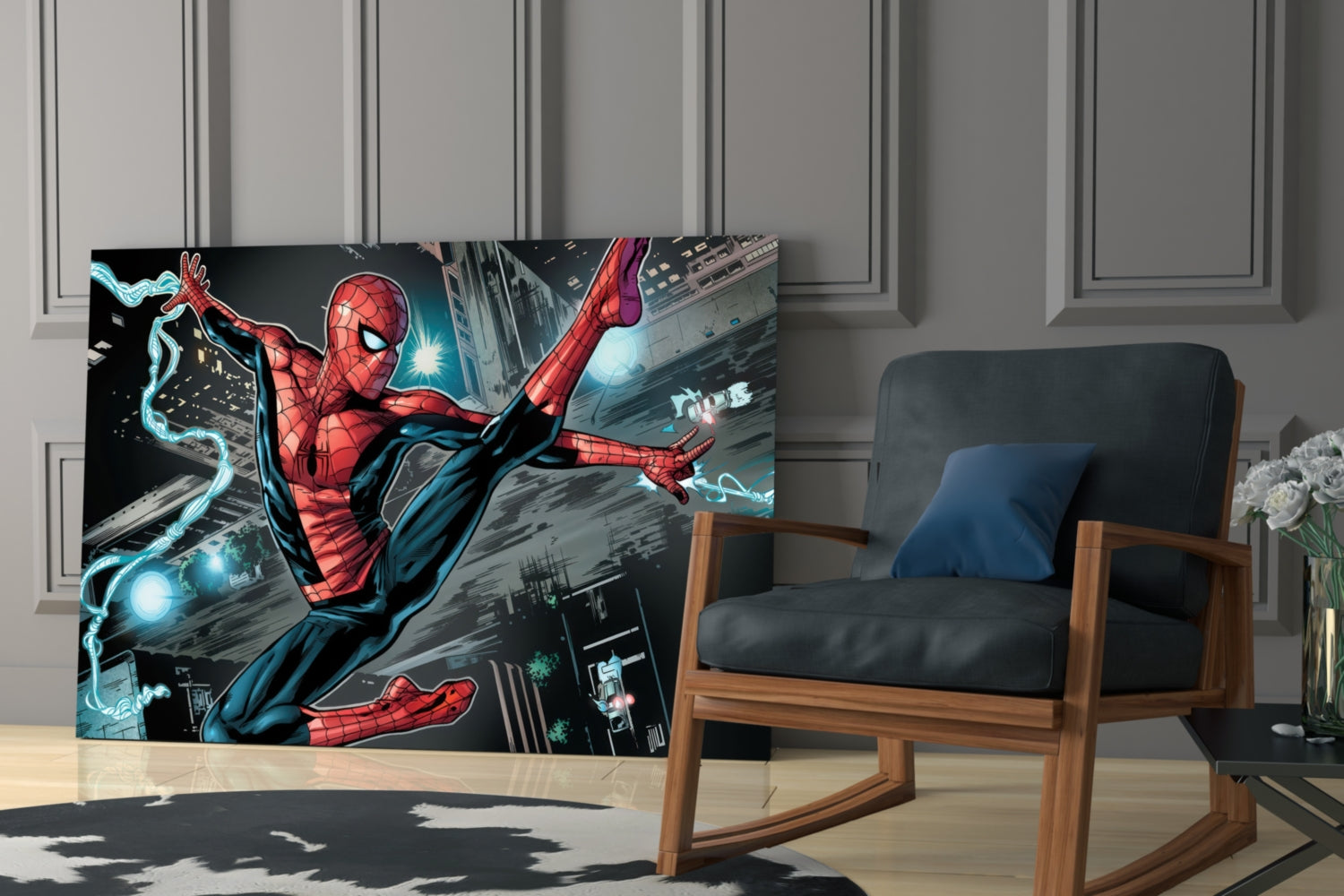 Spider Glass Wall Art