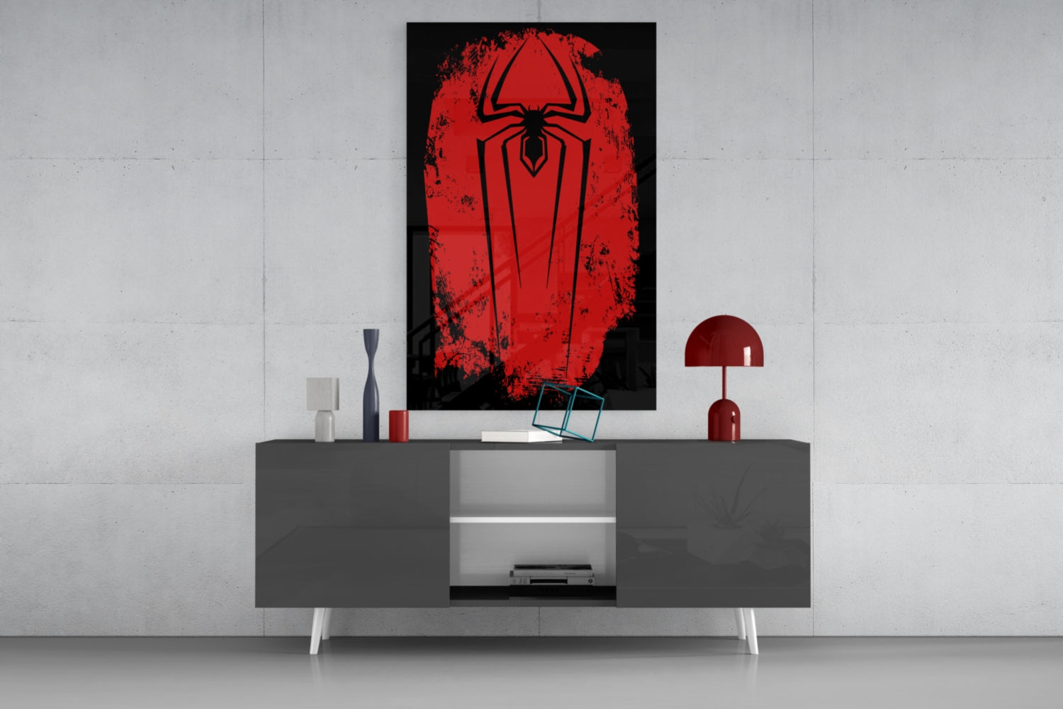 Spider Glass Wall Art