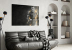 Christiano Ronaldo Glass Wall Art - LUXARTDECO