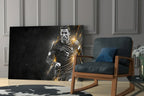 Christiano Ronaldo Glass Wall Art - LUXARTDECO