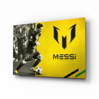 Messi Glass Wall Art - LUXARTDECO