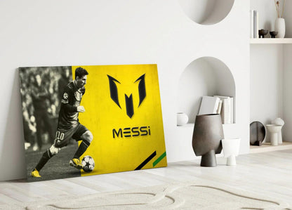 Messi Glass Wall Art - LUXARTDECO