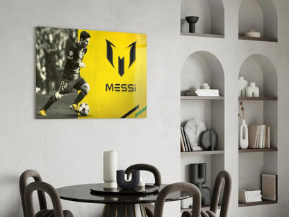 Messi Glass Wall Art - LUXARTDECO