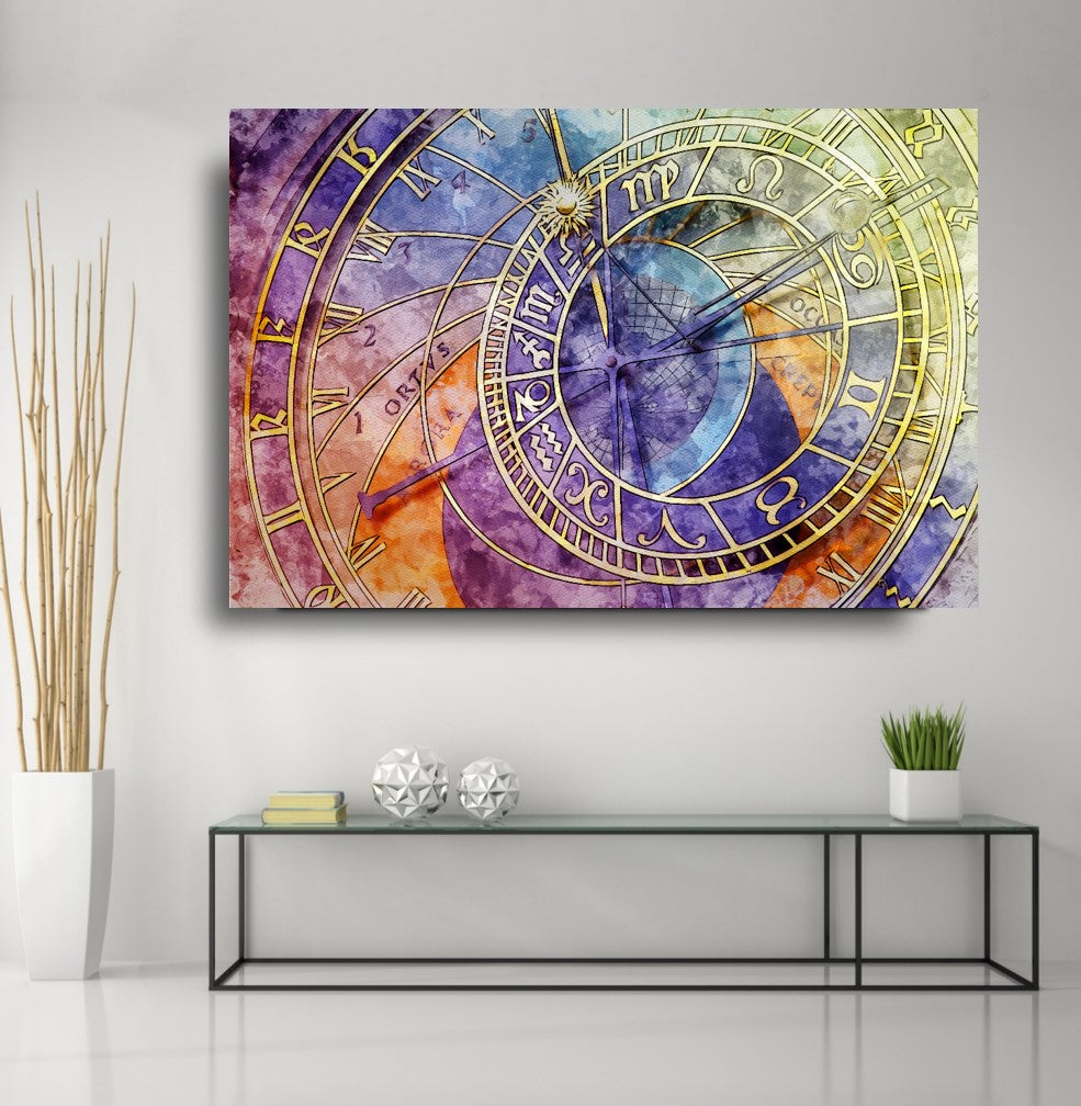 Décoration murale en verre du zodiaque