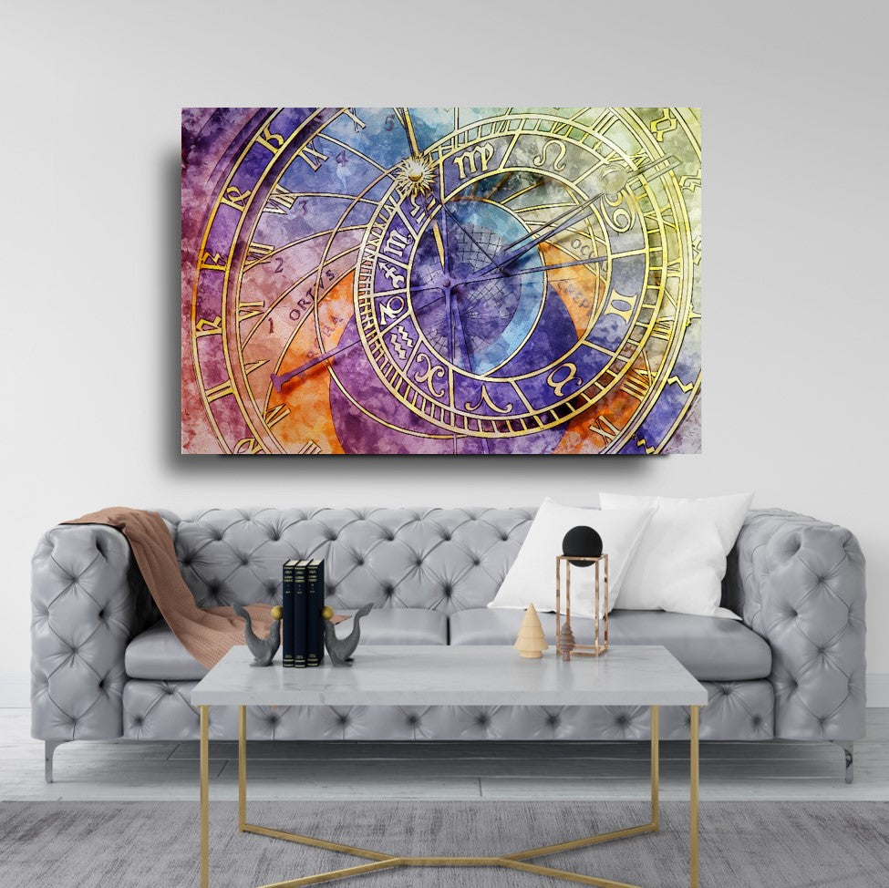 Décoration murale en verre du zodiaque