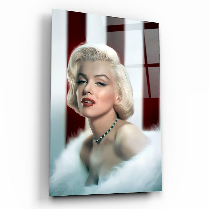Marilyn Monroe Quadro in Vetro Temperato