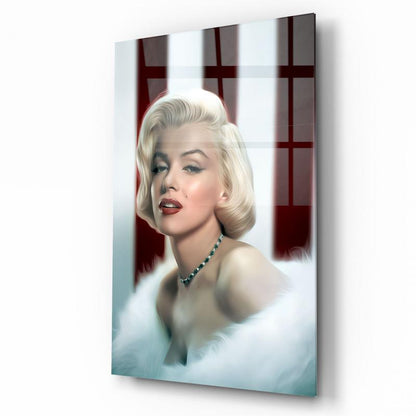 Marilyn Monroe Quadro in Vetro Temperato