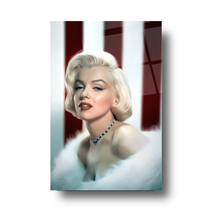 Marilyn Monroe Quadro in Vetro Temperato
