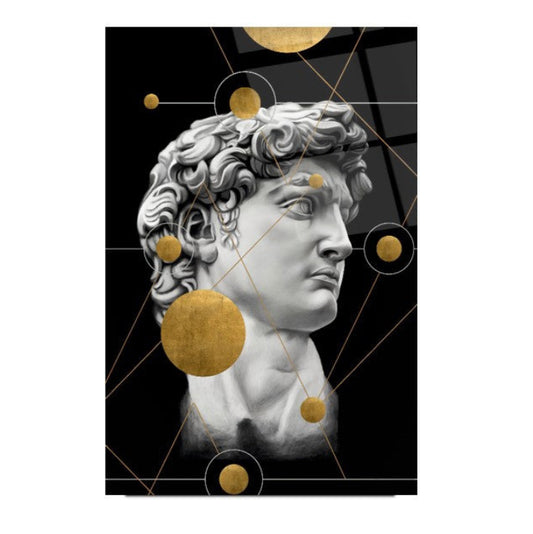 Statue de David Tableau en Verre Trempé