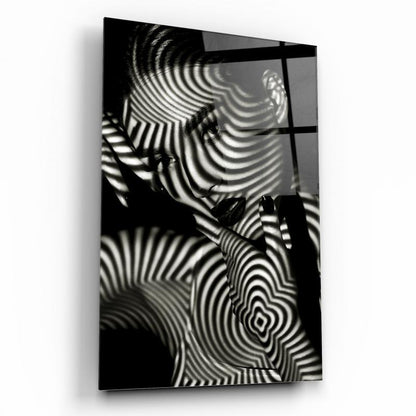 Femme Hypnotique Tableau en Verre Trempé
