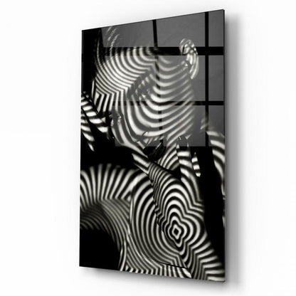 Femme Hypnotique Tableau en Verre Trempé