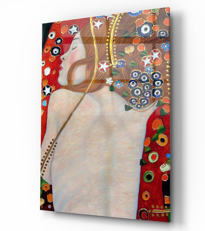 Ispirato a Klimt Quadro in Vetro Temperato