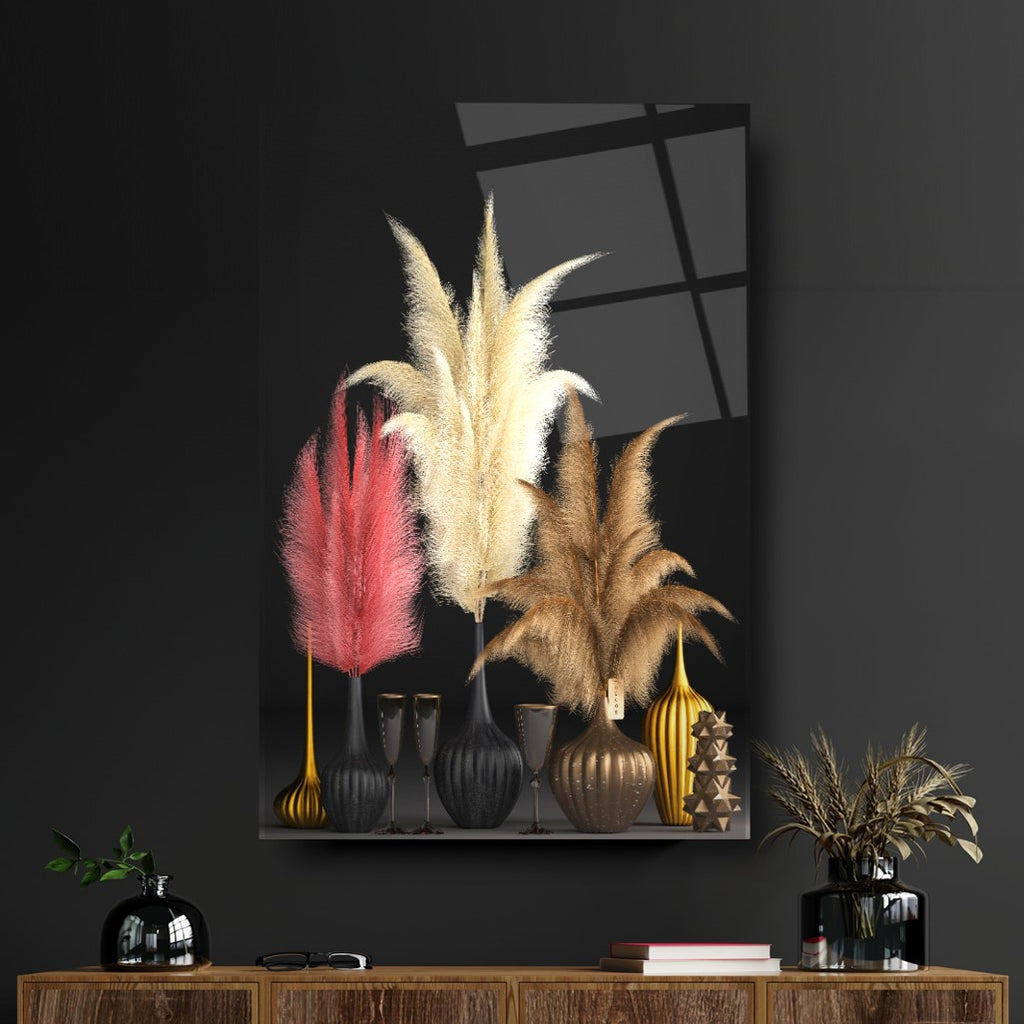 Vases en verre Art mural