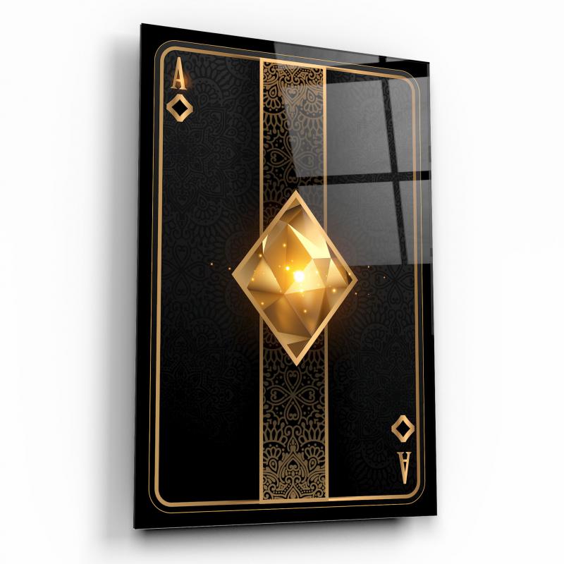 Playing Card Glass Wall Art
