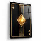Playing Card Glass Wall Art
