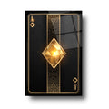 Playing Card Glass Wall Art