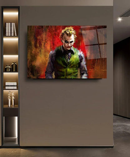 Joker Glass Wall Art - LUXARTDECO