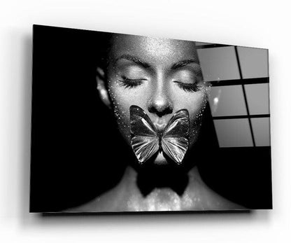 Seductive Woman II Glass Wall Art