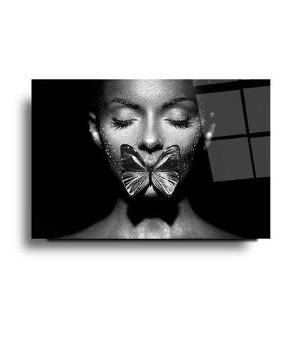 Seductive Woman II Glass Wall Art