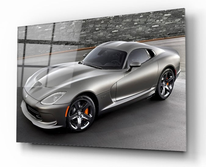 Décoration murale en verre de voiture moderne