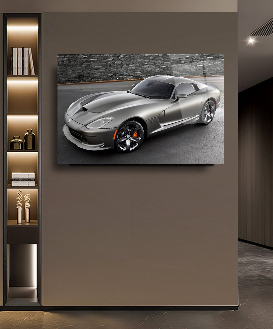 Décoration murale en verre de voiture moderne