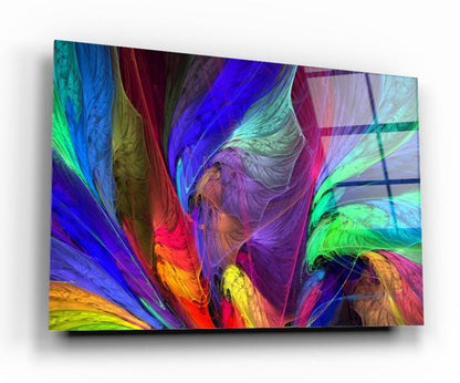 Explosion de Couleurs Tableau en Verre Trempé
