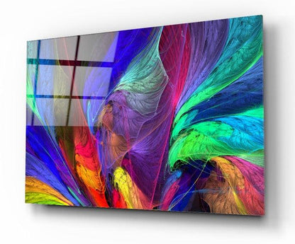 Explosion de Couleurs Tableau en Verre Trempé