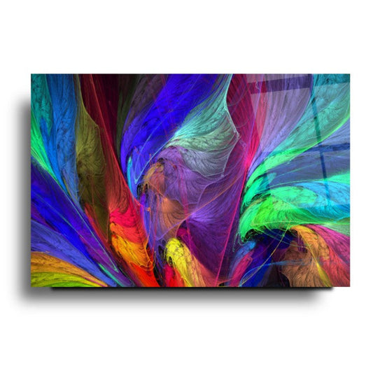 Esplosione di Colori Quadro in vetro temperato