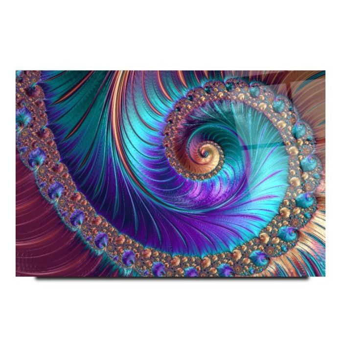 Spirale Quadro in Vetro Temperato