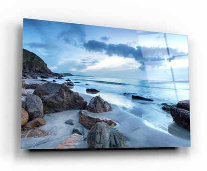 Pebble Beach Glass Wall Art
