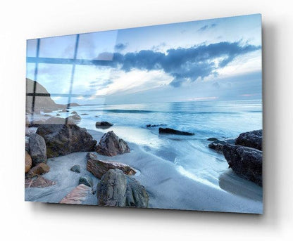 Pebble Beach Glass Wall Art