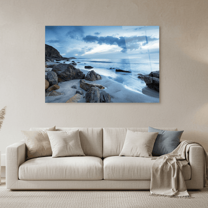 Pebble Beach Glass Wall Art