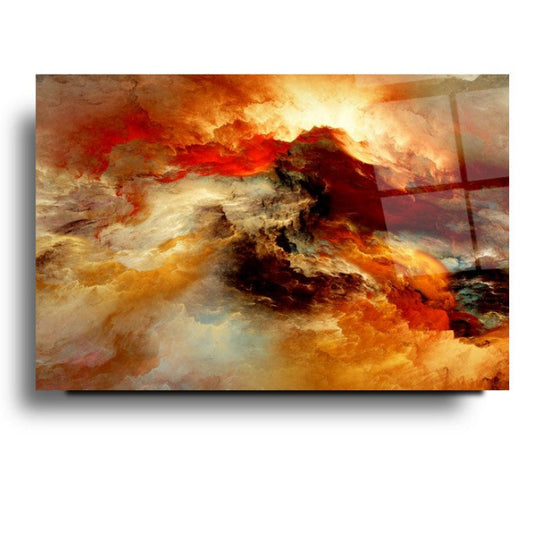 Abstract Glass Wall Art
