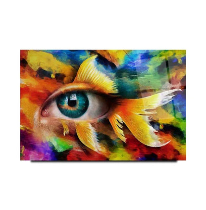 Colorful Eye Glass Wall Art - LUXARTDECO