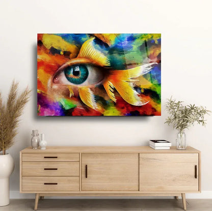 Colorful Eye Glass Wall Art - LUXARTDECO