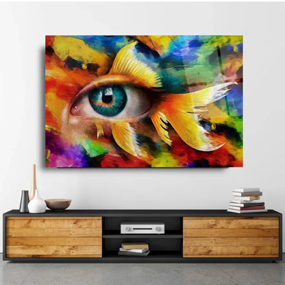 Colorful Eye Glass Wall Art - LUXARTDECO
