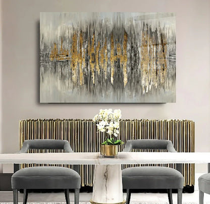 Abstract Pattern Glass Wall Art - LUXARTDECO