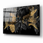 Panther Glass Wall Art - LUXARTDECO
